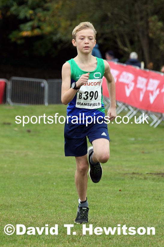 Boys under-13s 2021 National Cross Country Relays, Berry Hill Park, Mansfield. Photo: David T. Hewitson/Sports for All Pics